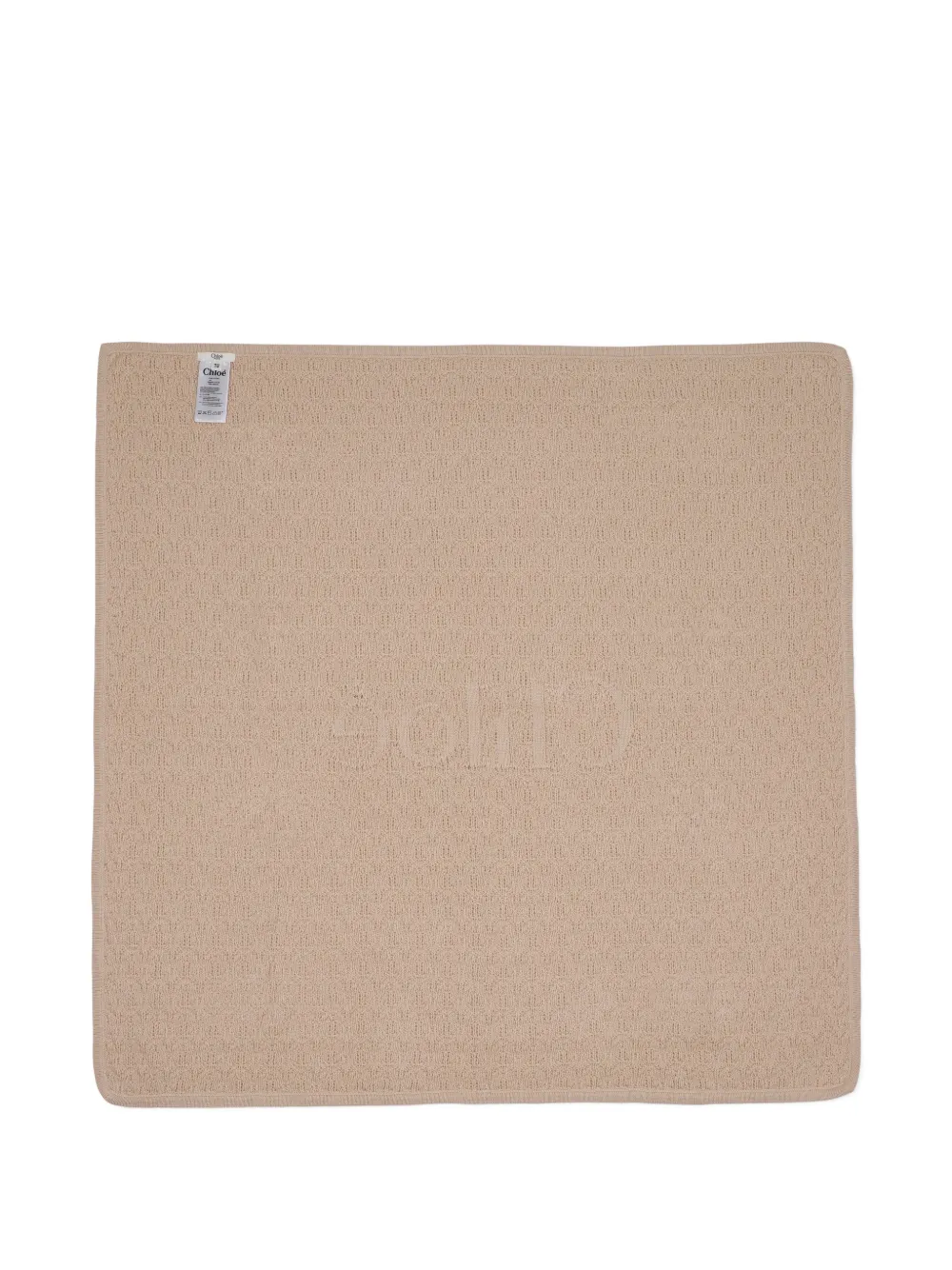 Chloé Kids Coperta con logo - Toni neutri