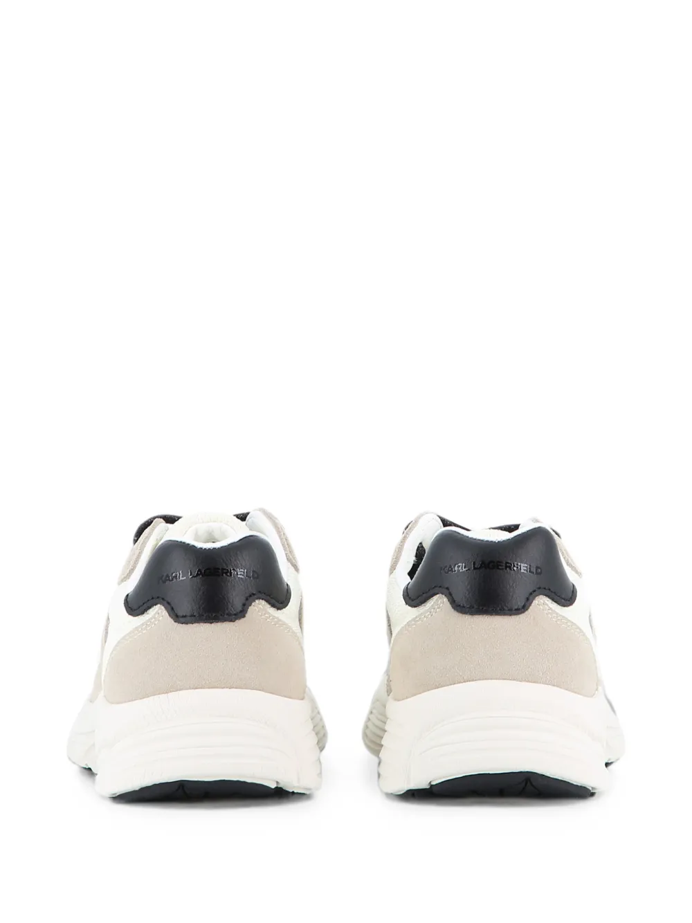 Karl Lagerfeld Kids Orion Sidetrim suède sneakers met logo-patch en afwerking Wit