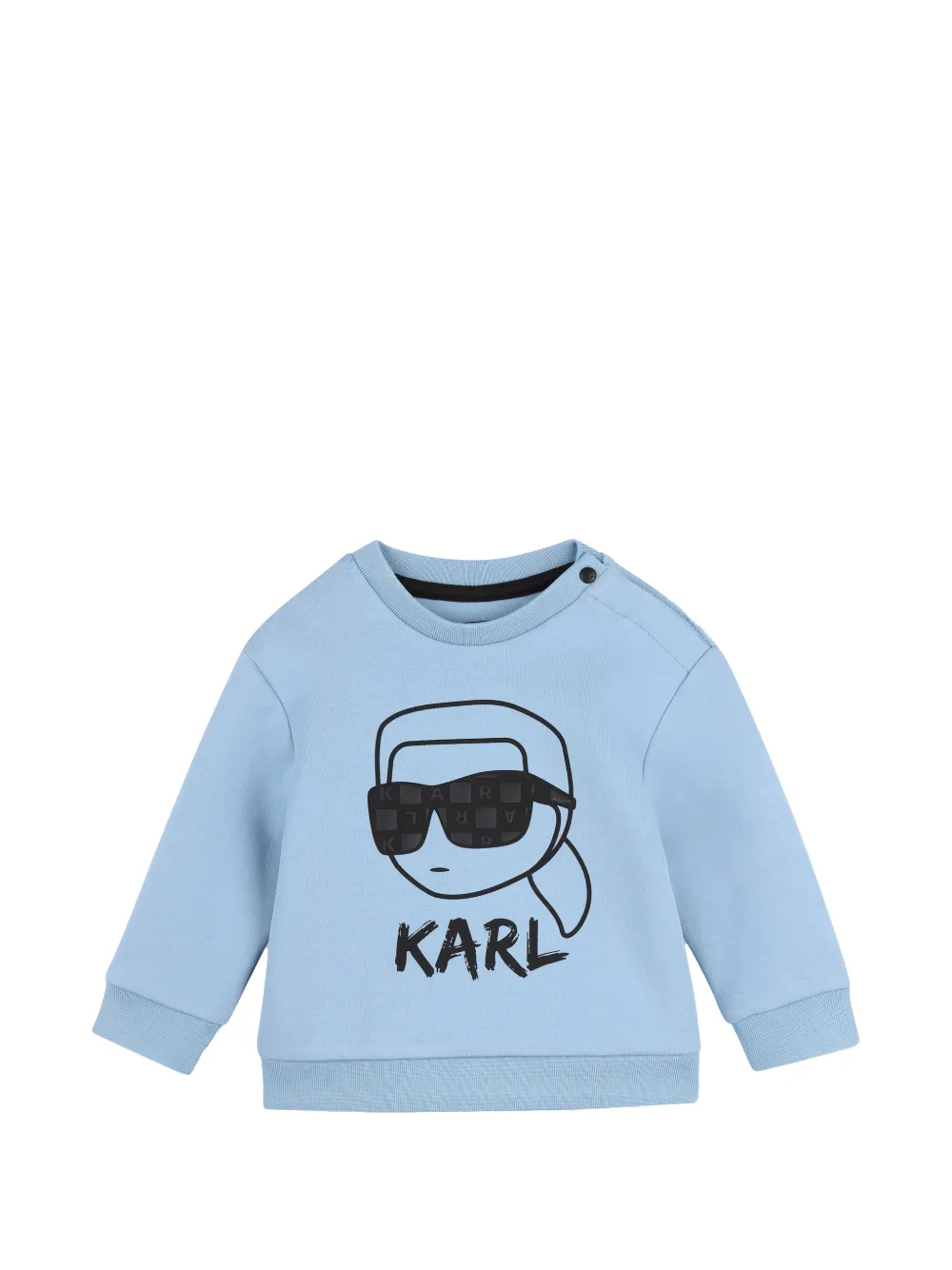Karl Lagerfeld Kids Trainingspak met logo-print Blauw
