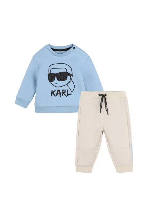 Karl Lagerfeld Kids logo-print sweatshirt track pants set