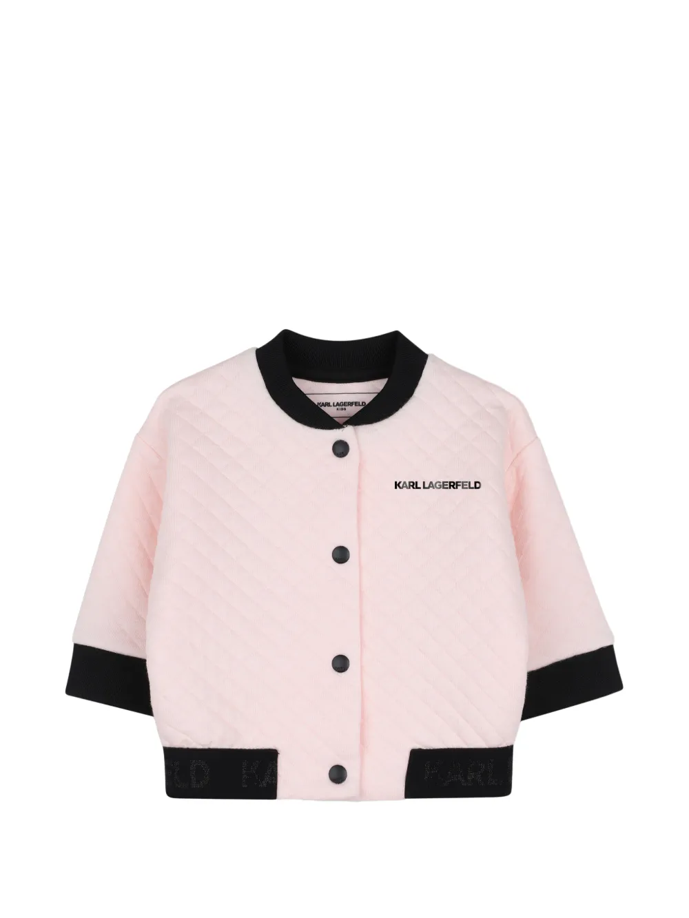 Karl Lagerfeld Kids Trainingspak met logoprint Roze
