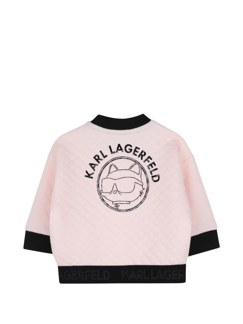 Karl Lagerfeld Kids Trainingspak met logoprint Roze