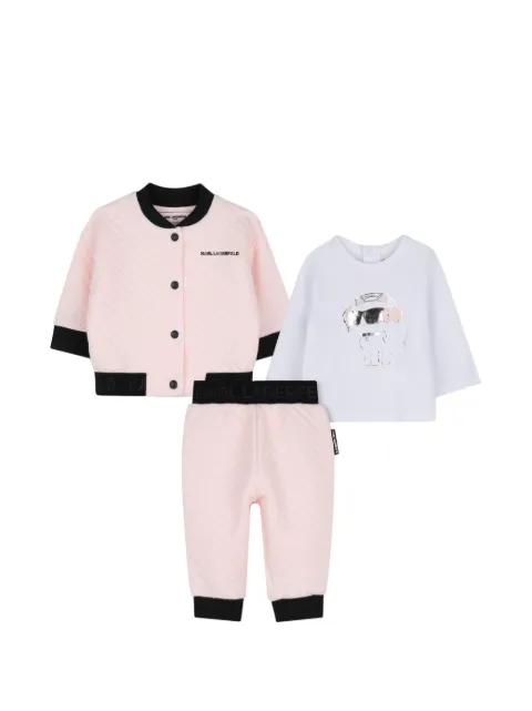 Karl Lagerfeld Kids survêtement en coton à logo imprimé