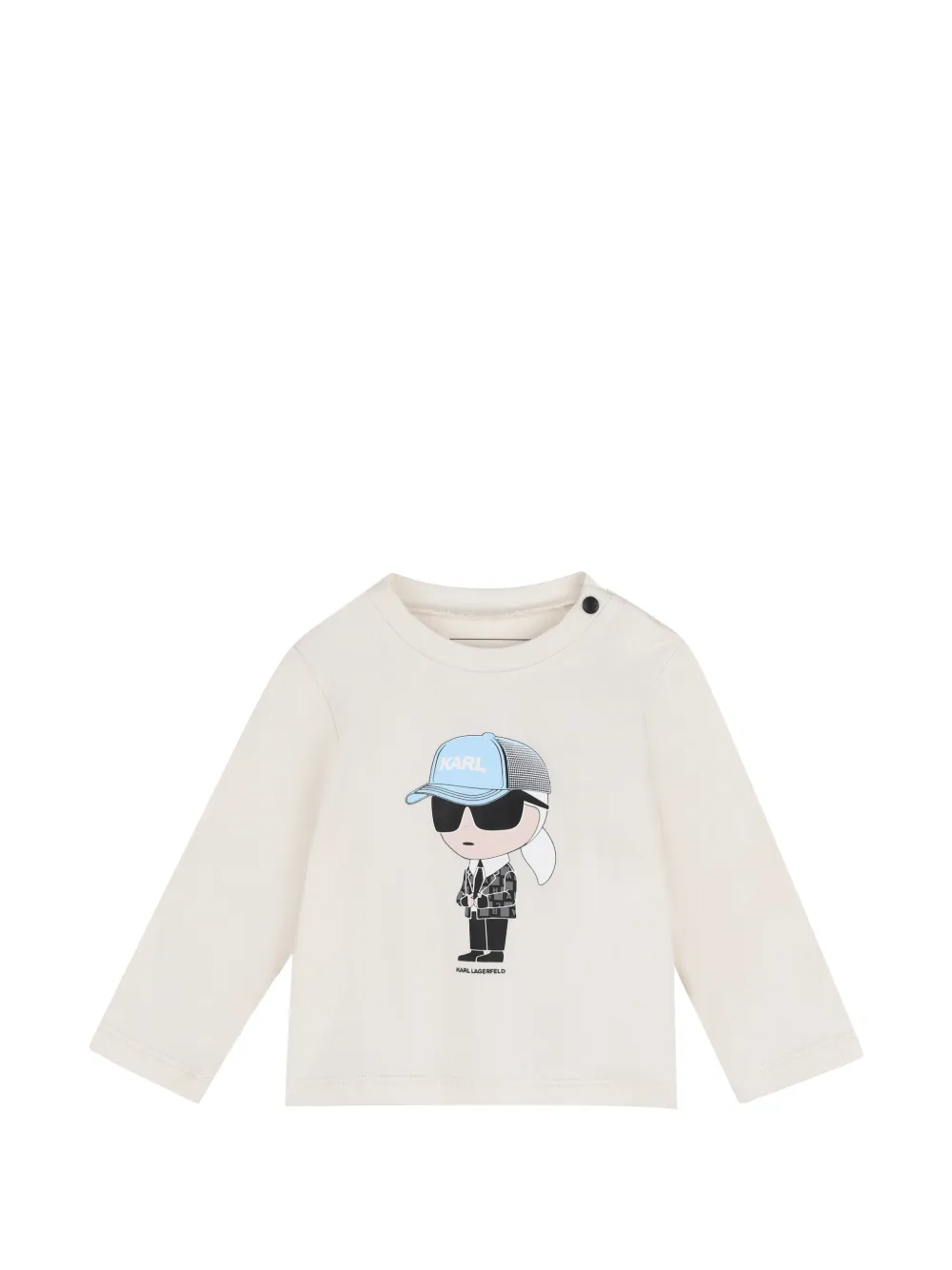 Karl Lagerfeld Kids Driedelige set met logoprint Beige