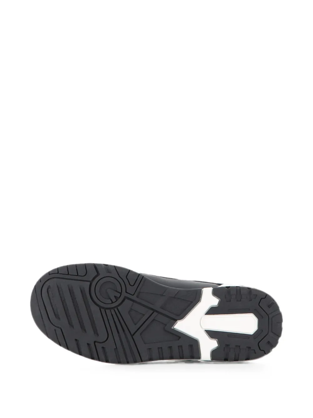 Karl Lagerfeld Kids Leren sneakers met logo-print en vlakken Zwart