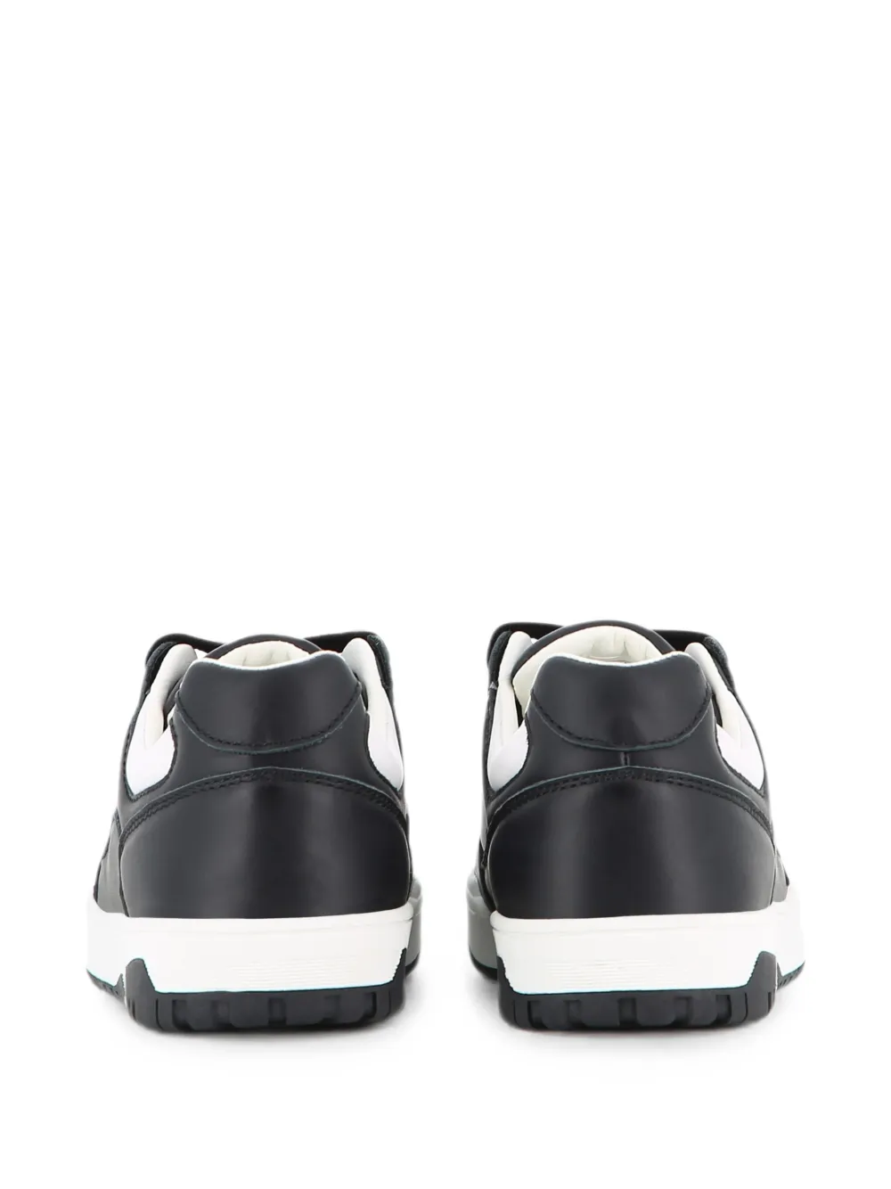Karl Lagerfeld Kids Leren sneakers met logo-print en vlakken Zwart