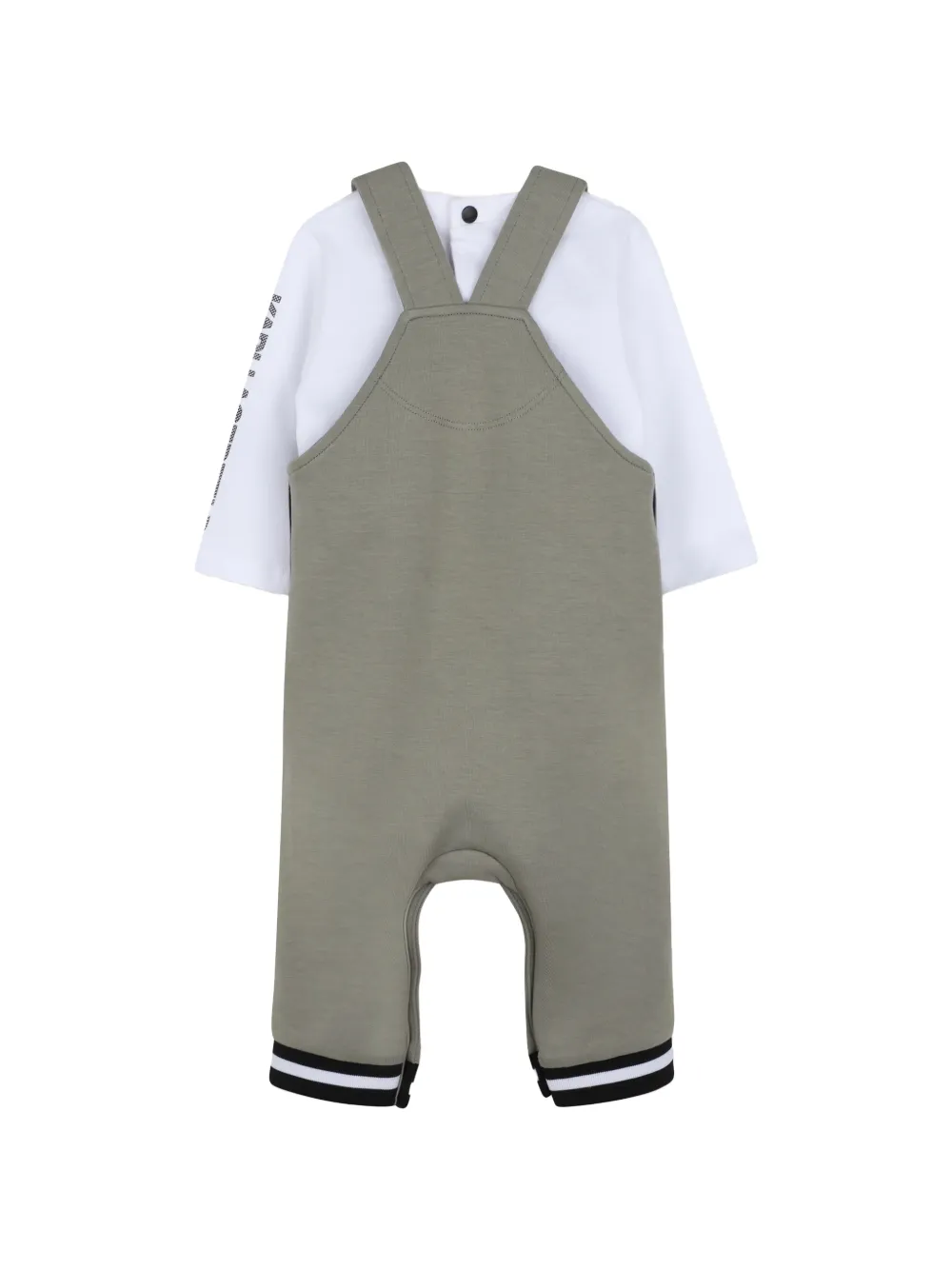 Karl Lagerfeld Kids Katoenen romperset met logo-print Wit