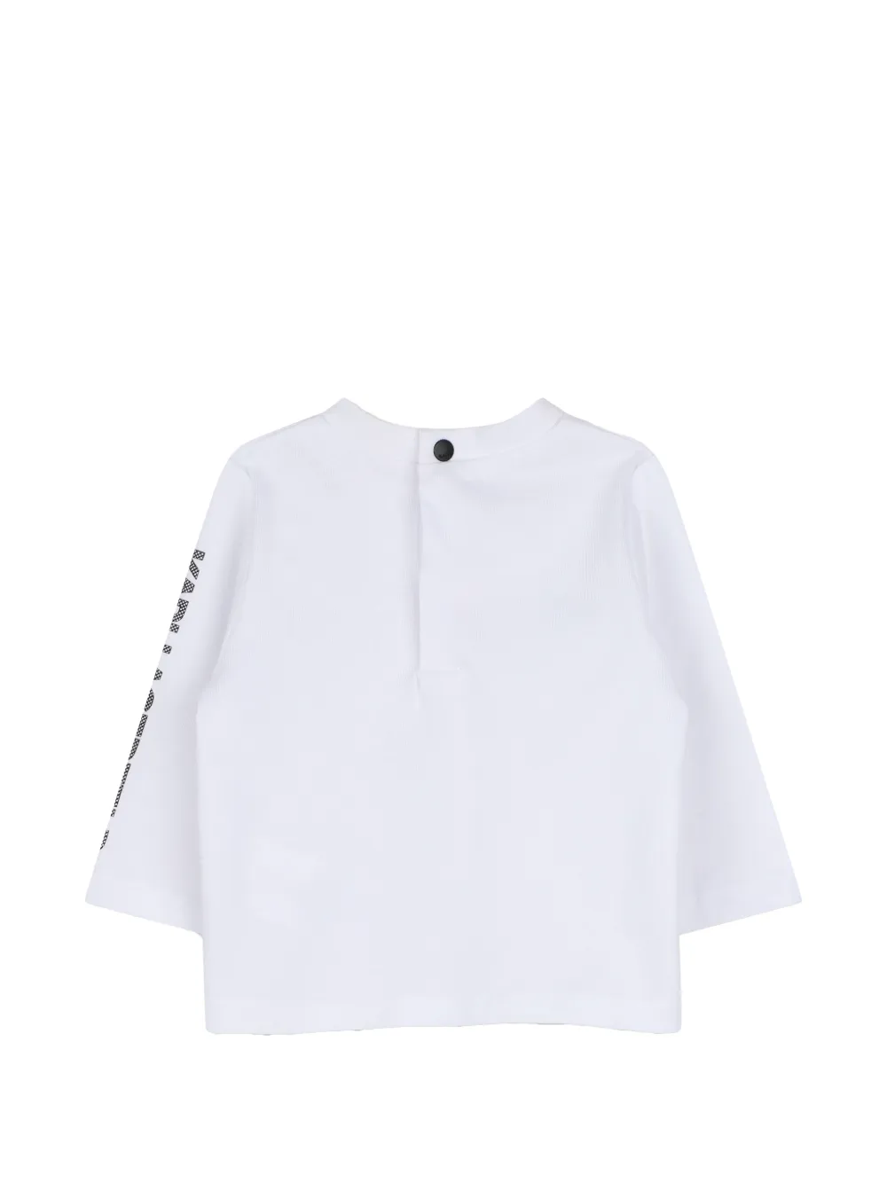 Karl Lagerfeld Kids Katoenen romperset met logo-print Wit