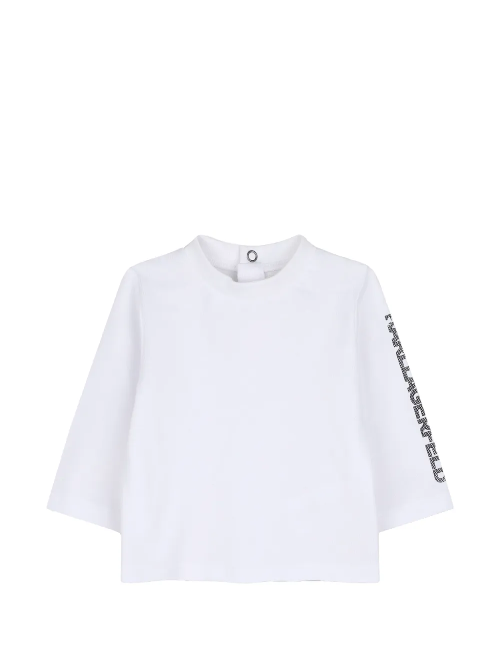 Karl Lagerfeld Kids Katoenen romperset met logo-print Wit