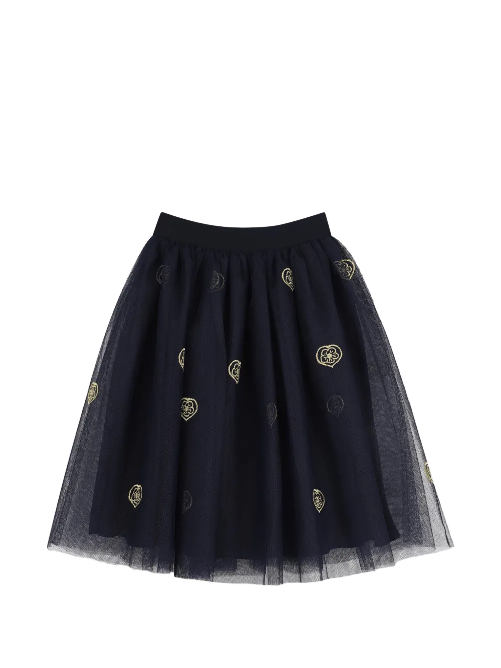 Kenzo Kids Mesh rok met hartprint Blauw