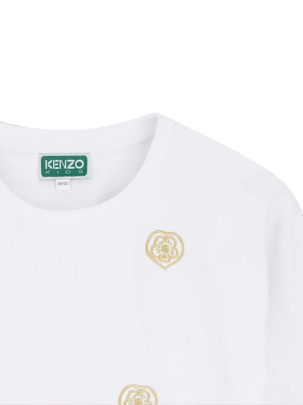 Kenzo Kids T-shirt met borduurwerk Wit
