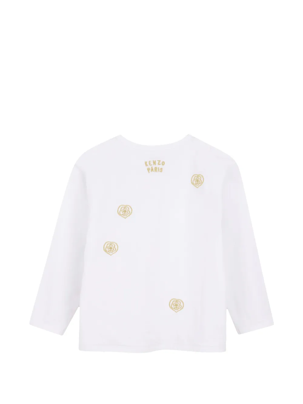 Kenzo Kids T-shirt met borduurwerk Wit