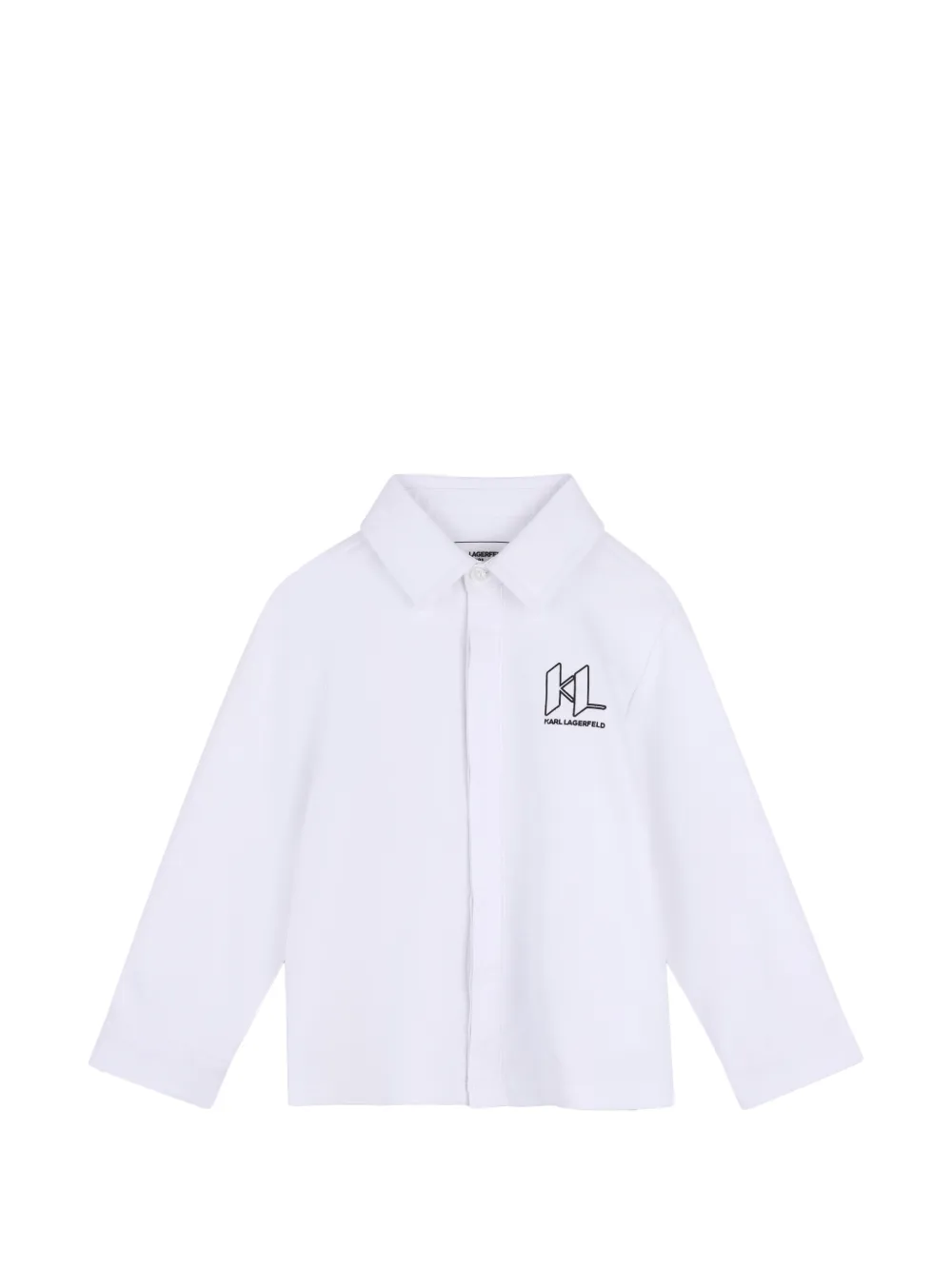Karl Lagerfeld Kids Top en broek met logoprint Wit
