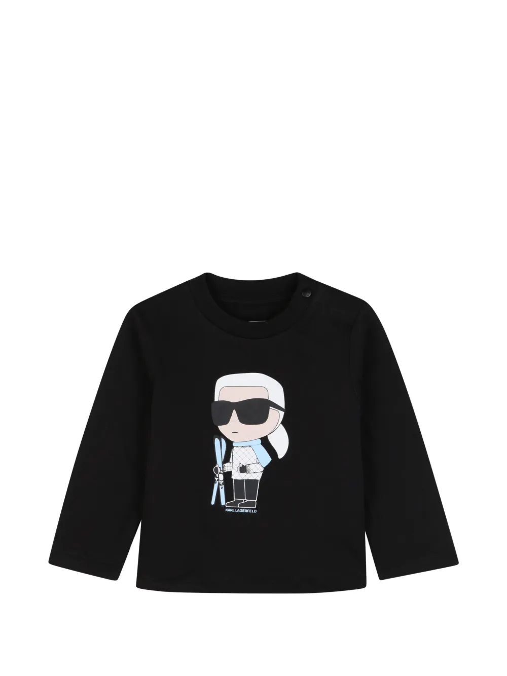 Karl Lagerfeld Kids Katoenen trainingspak met logo-print Blauw