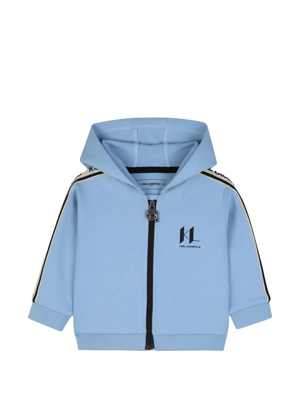 Karl Lagerfeld Kids Katoenen trainingspak met logo-print Blauw