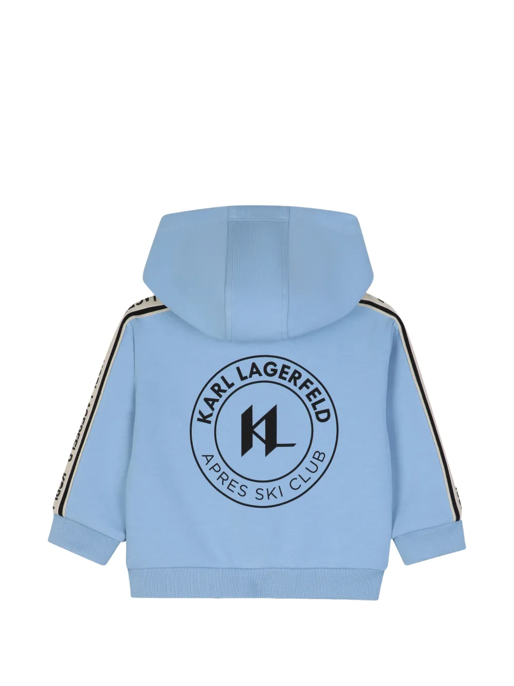 Karl Lagerfeld Kids Katoenen trainingspak met logo-print Blauw