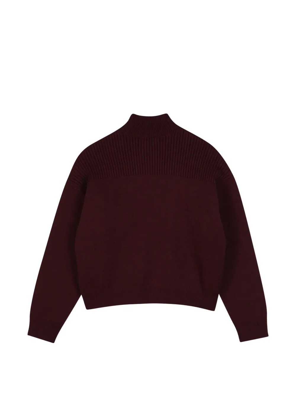 Chloé Kids Ribgebreide katoenen trui met borstzakken Rood