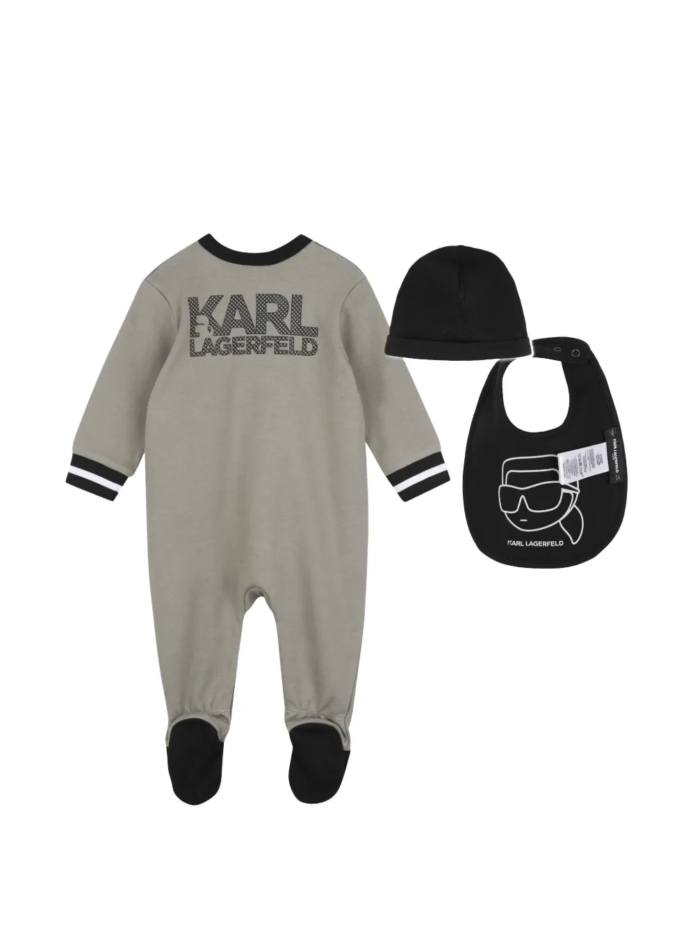 Karl Lagerfeld Kids Pyjama met logoprint Grijs