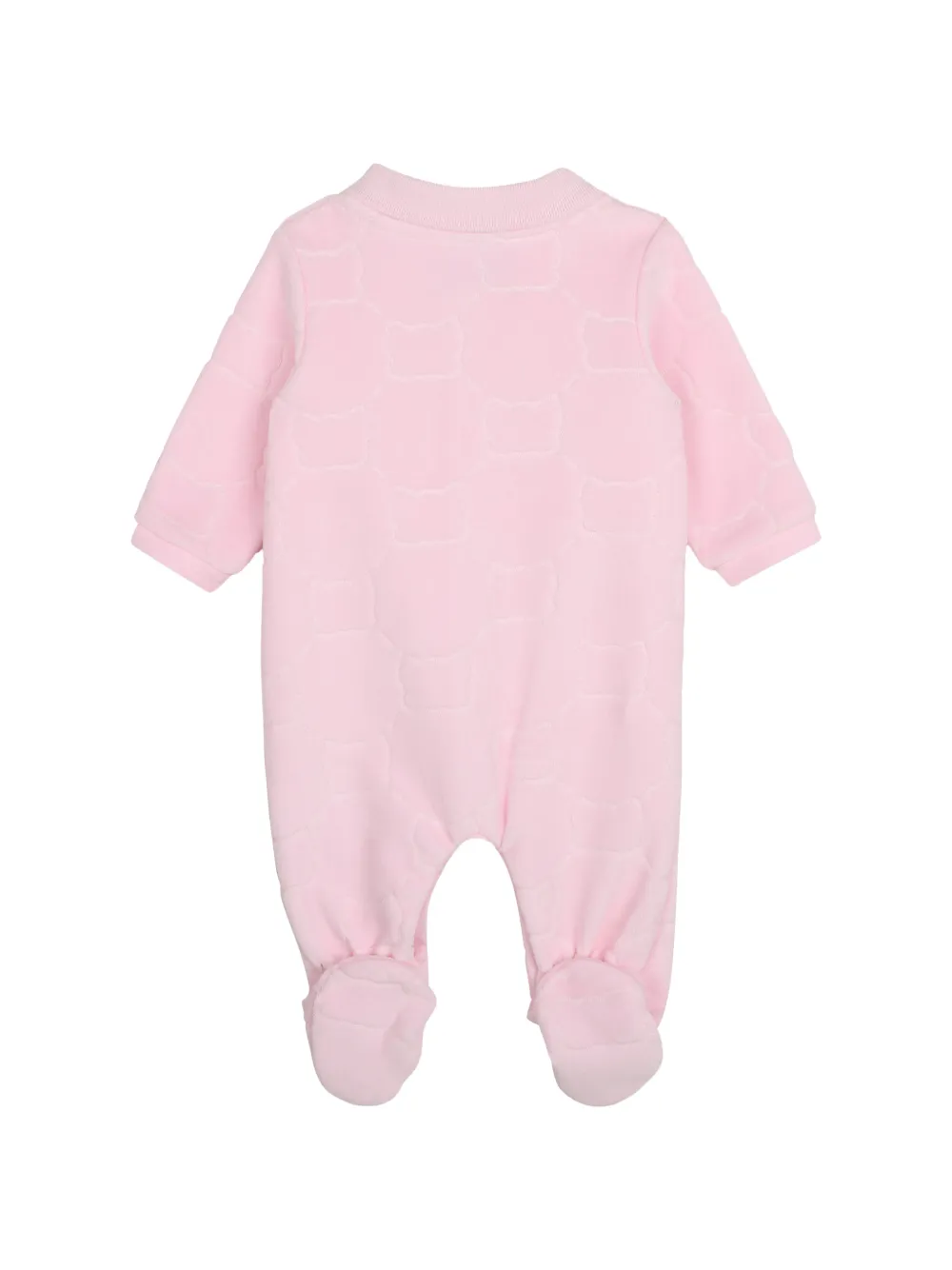 BOSS Kidswear Katoenen romper set met logopatch Roze