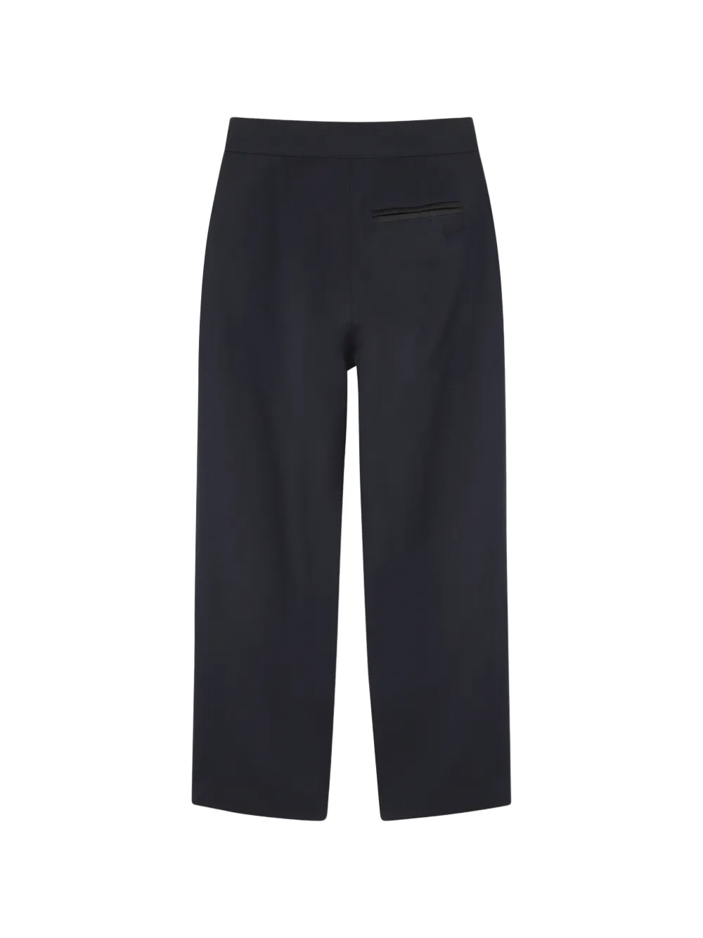 Kenzo Kids Plooibroek met geborduurd logo Blauw