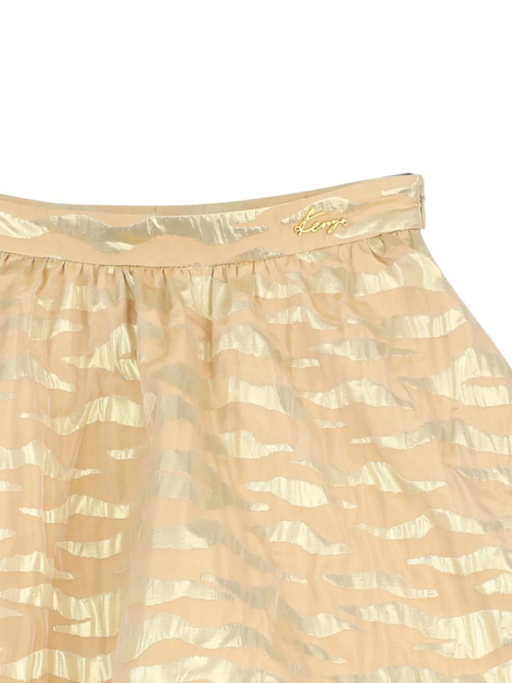 Kenzo Kids Ballonrok met tijger-patroon Beige