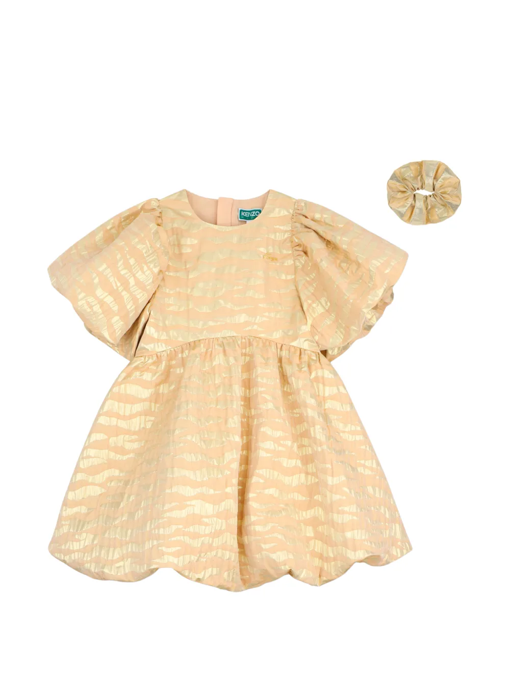 Kenzo Kids Abito con maniche a palloncino - Toni neutri