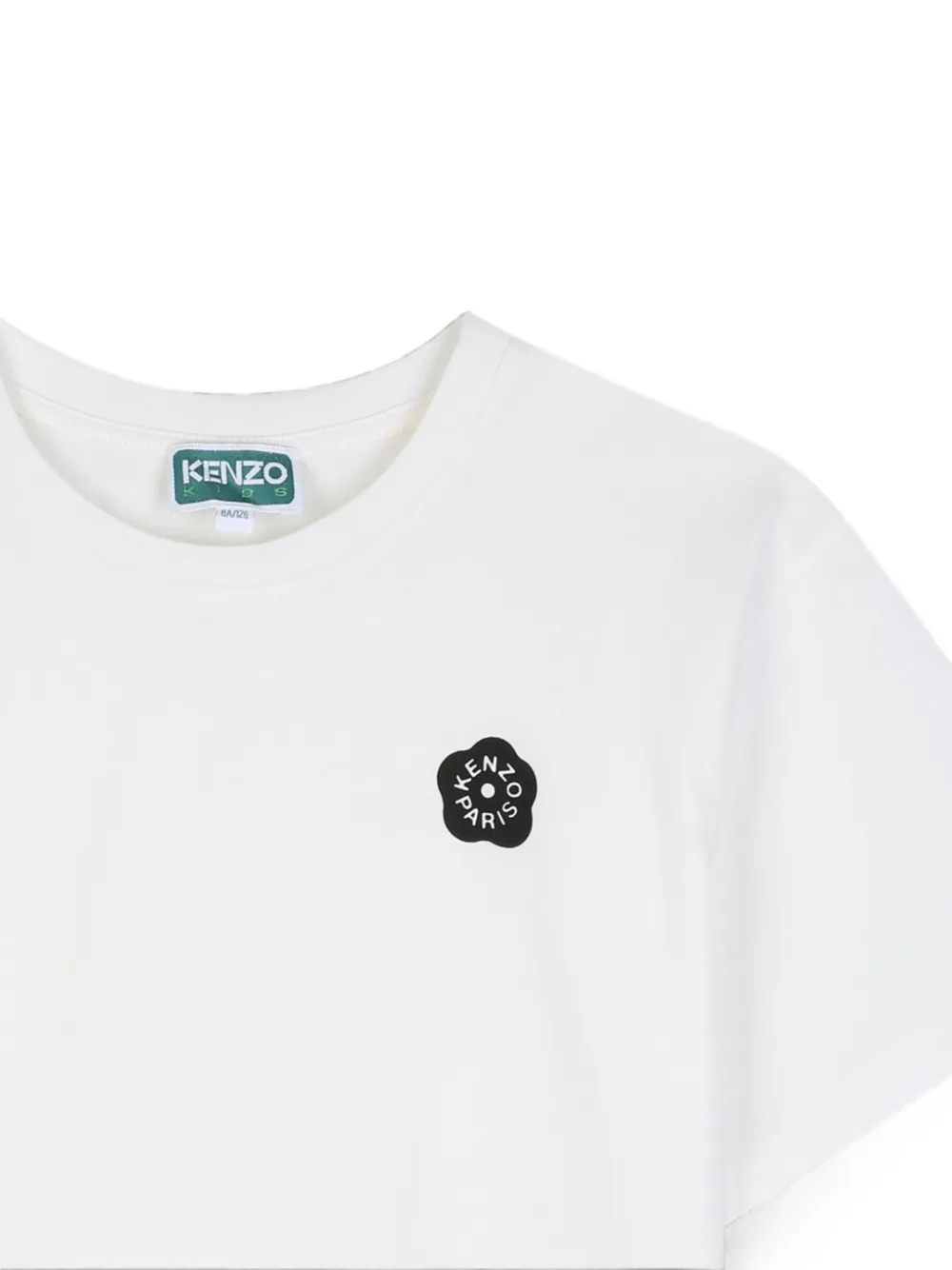 Kenzo Kids Boke Flower T-shirt met logopatch Wit