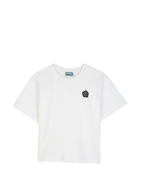 Kenzo Kids Boke Flower logo-patch T-shirt