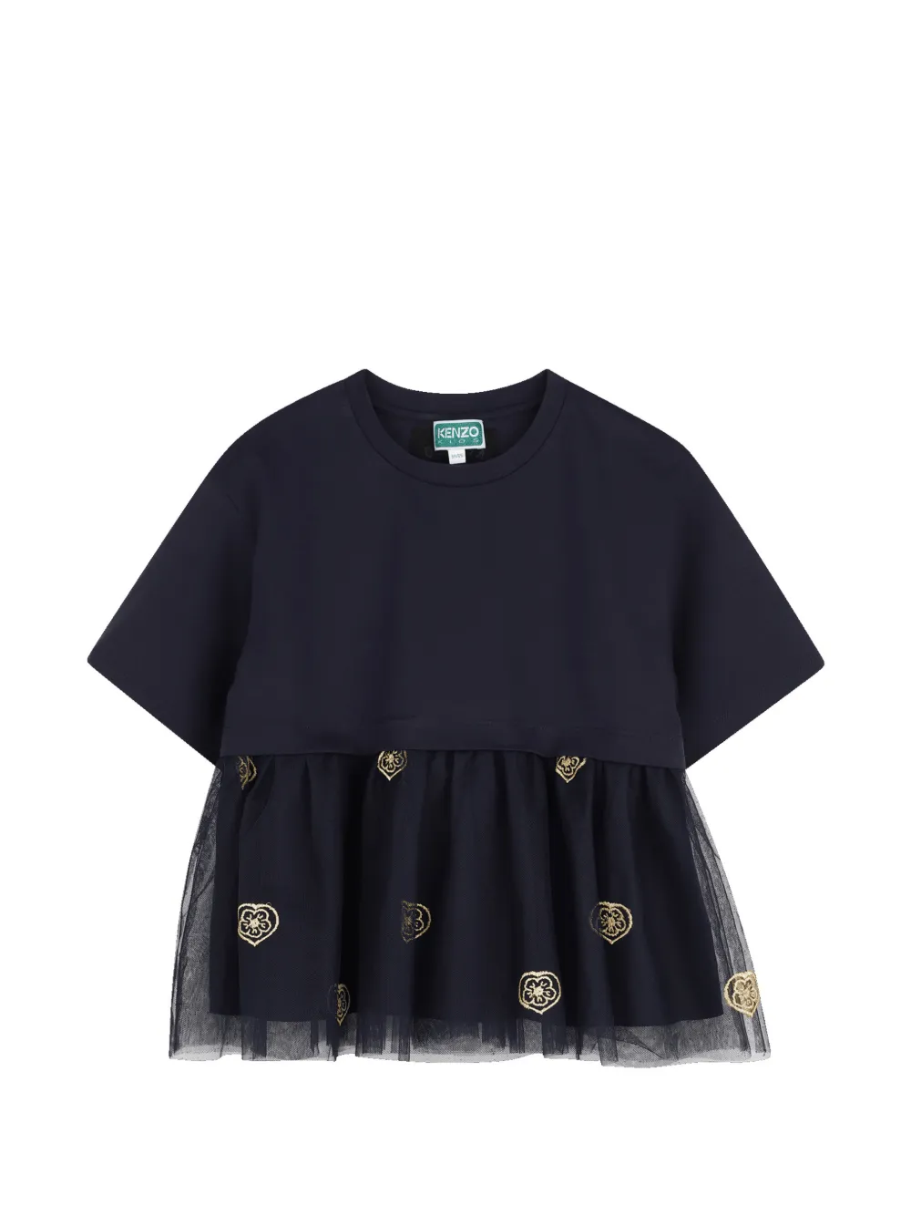 Kenzo Kids T-shirt con ricamo - Blu