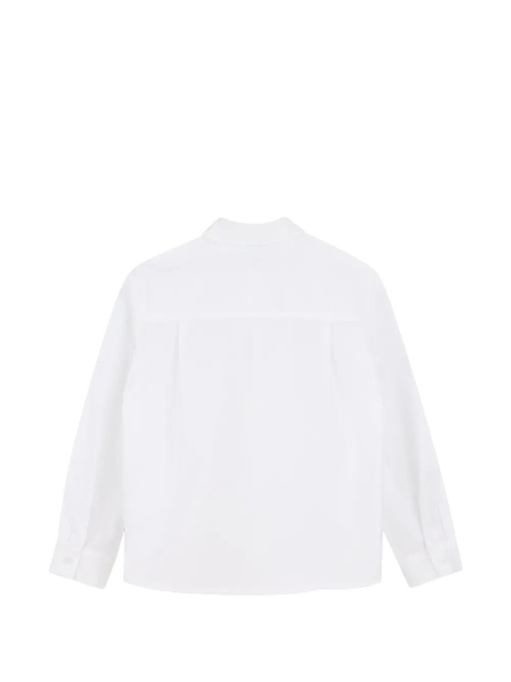 Kenzo Kids Katoenen shirt met geborduurd logo Wit