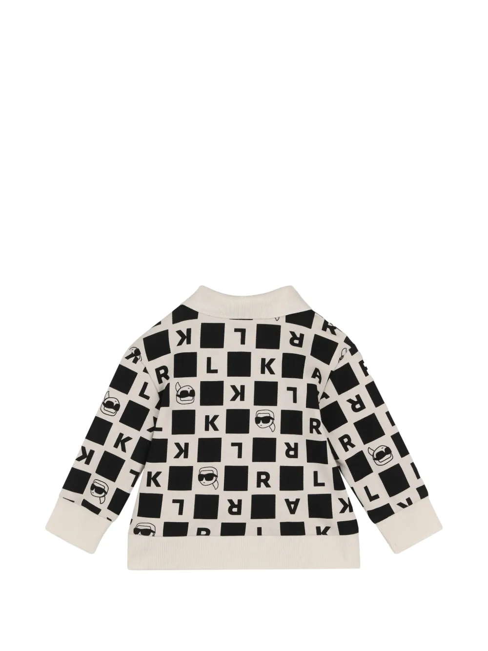 Karl Lagerfeld Kids Geruit trainingspak Zwart