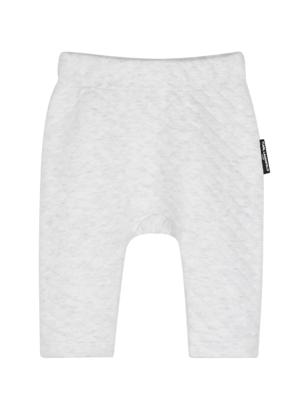 Karl Lagerfeld Kids Gewatteerde trainingsbroek met geborduurd logo Zwart