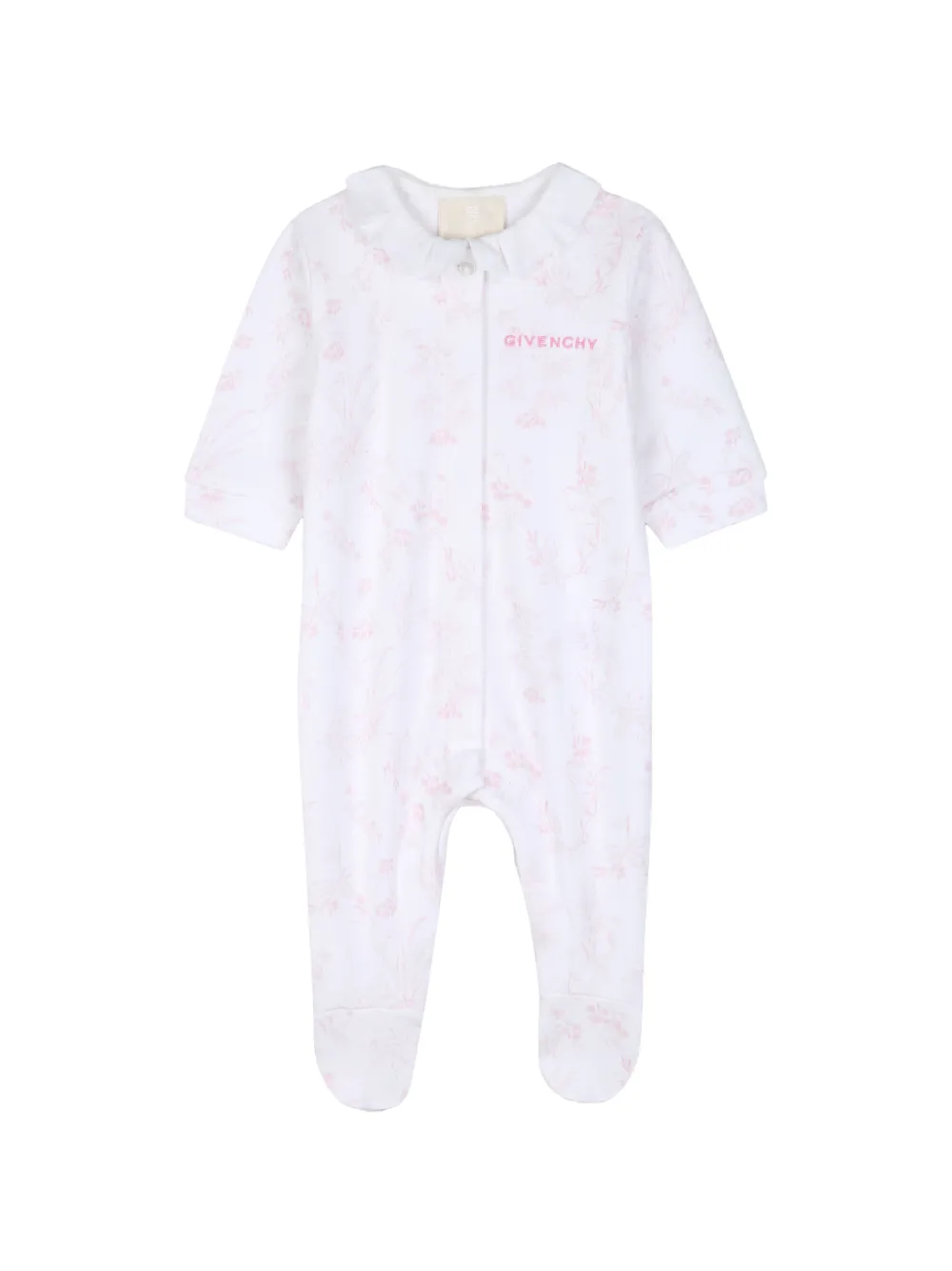 Givenchy Kids Strampler-Set mit Blumenprint - Weiß