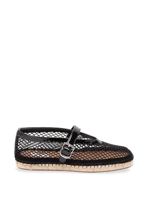 Alaïa mesh buckle-fastening espadrilles