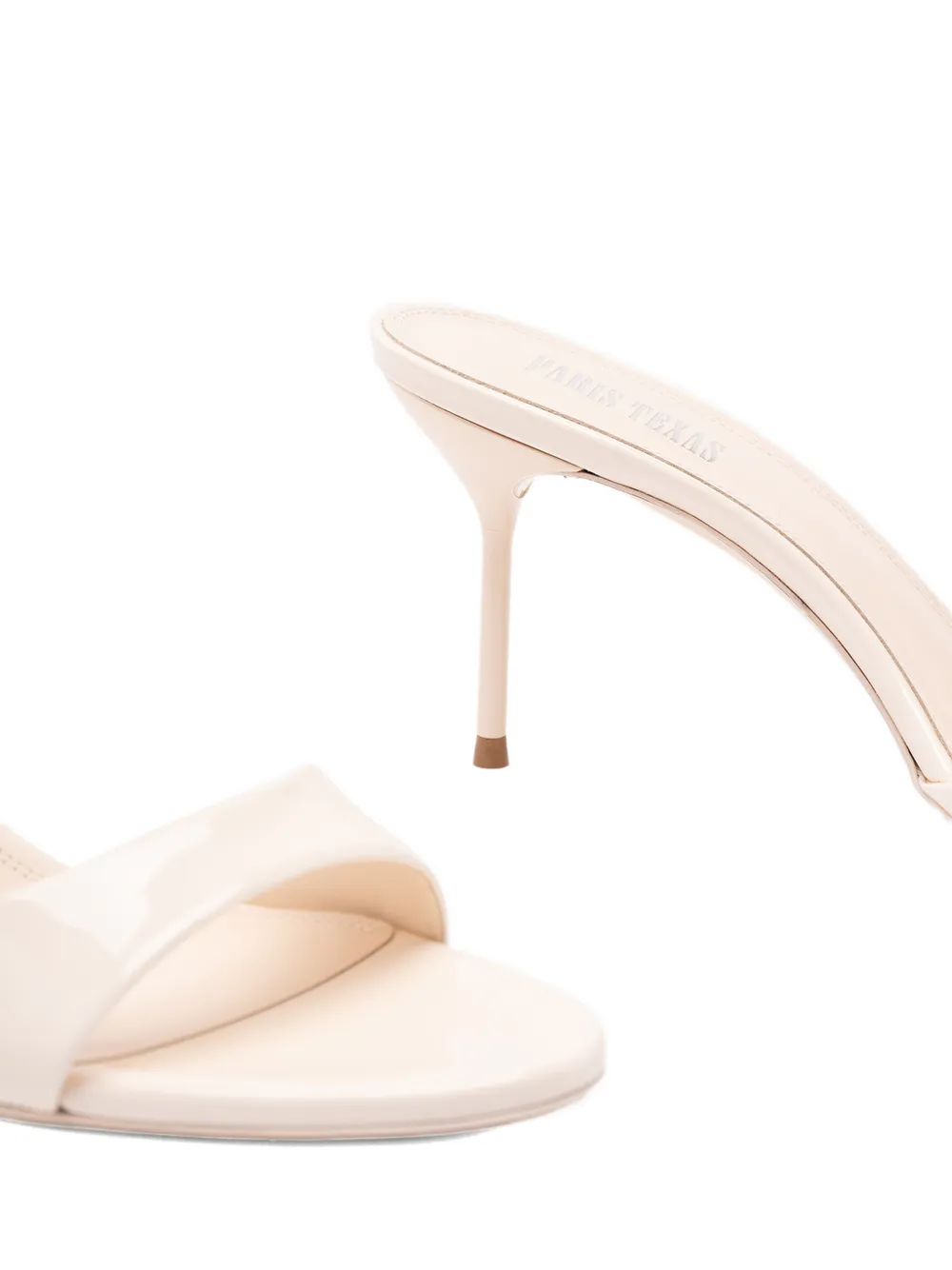 Paris Texas Lidia leather mules Beige