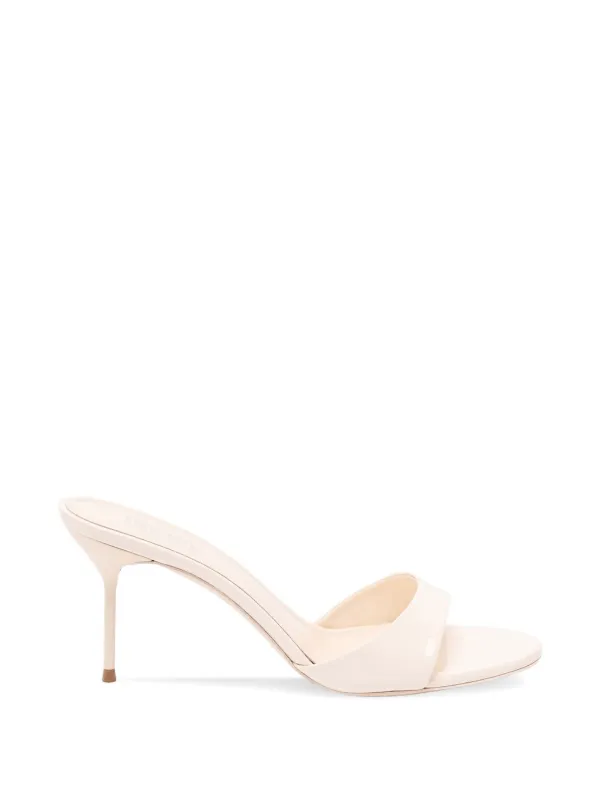 Paris Texas Lidia Leather Mules in Neutrals