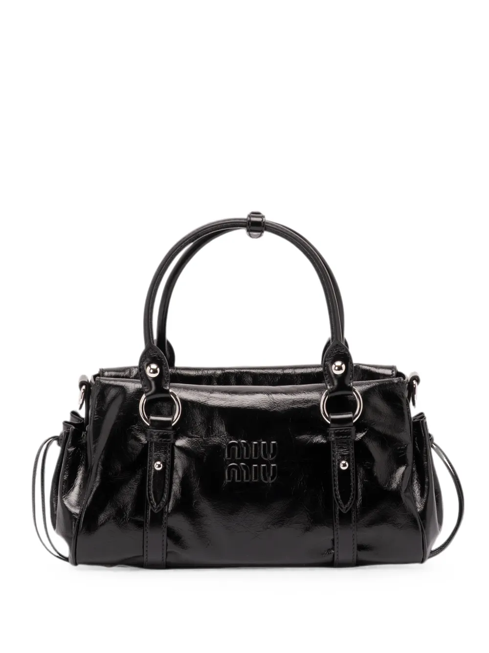Miu Miu logo-embossed tote bag - Nero