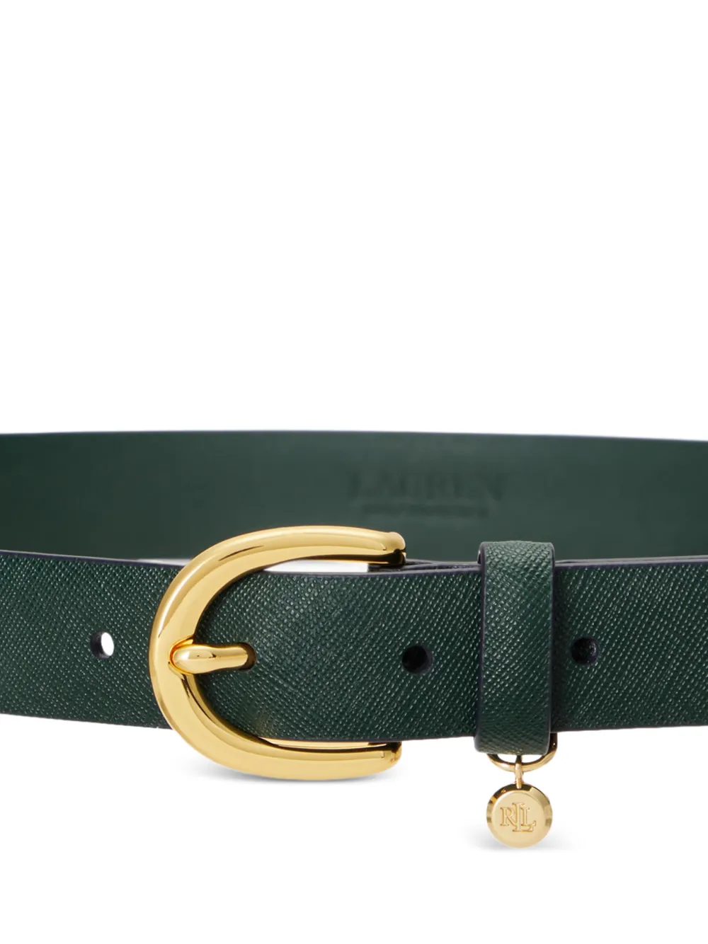 Lauren Ralph Lauren Leren riem Groen