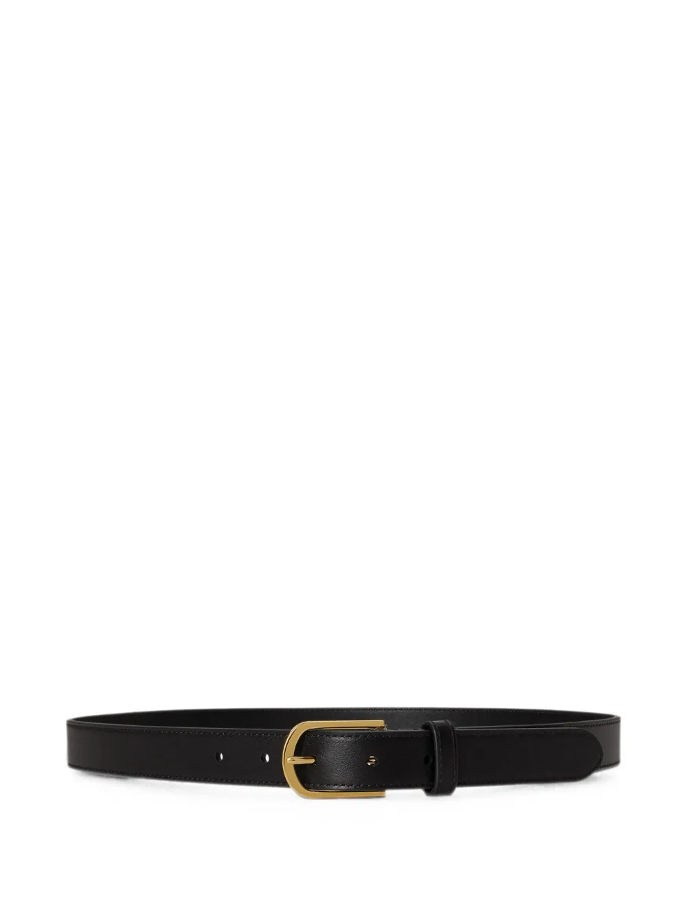 Lauren Ralph Lauren rounded-buckle leather belt - Nero