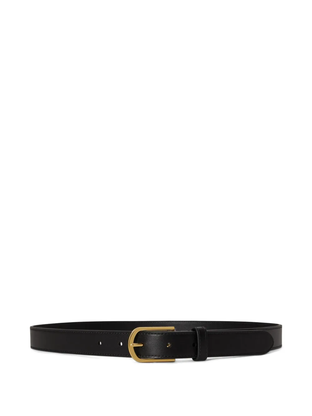 Lauren Ralph Lauren rounded-buckle leather belt - Nero