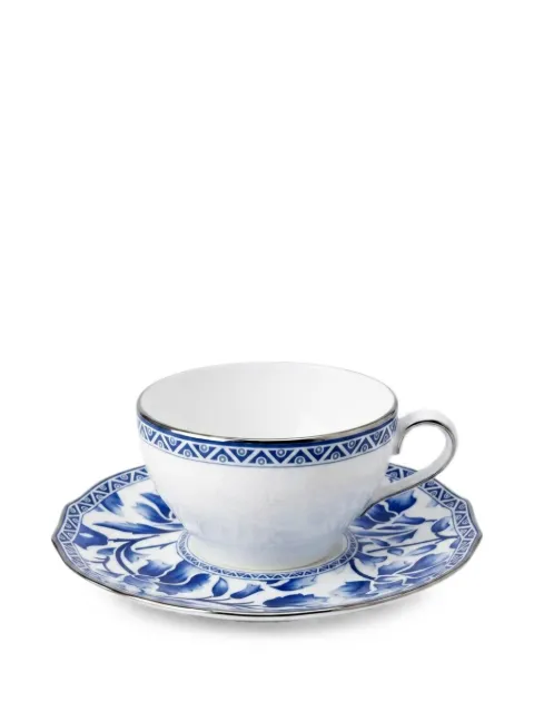GINORI 1735 Duchessa floral-print teacup and saucer set