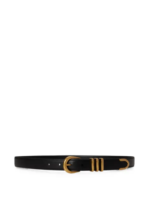 Lauren Ralph Lauren cinturón skinny con pasador metálico
