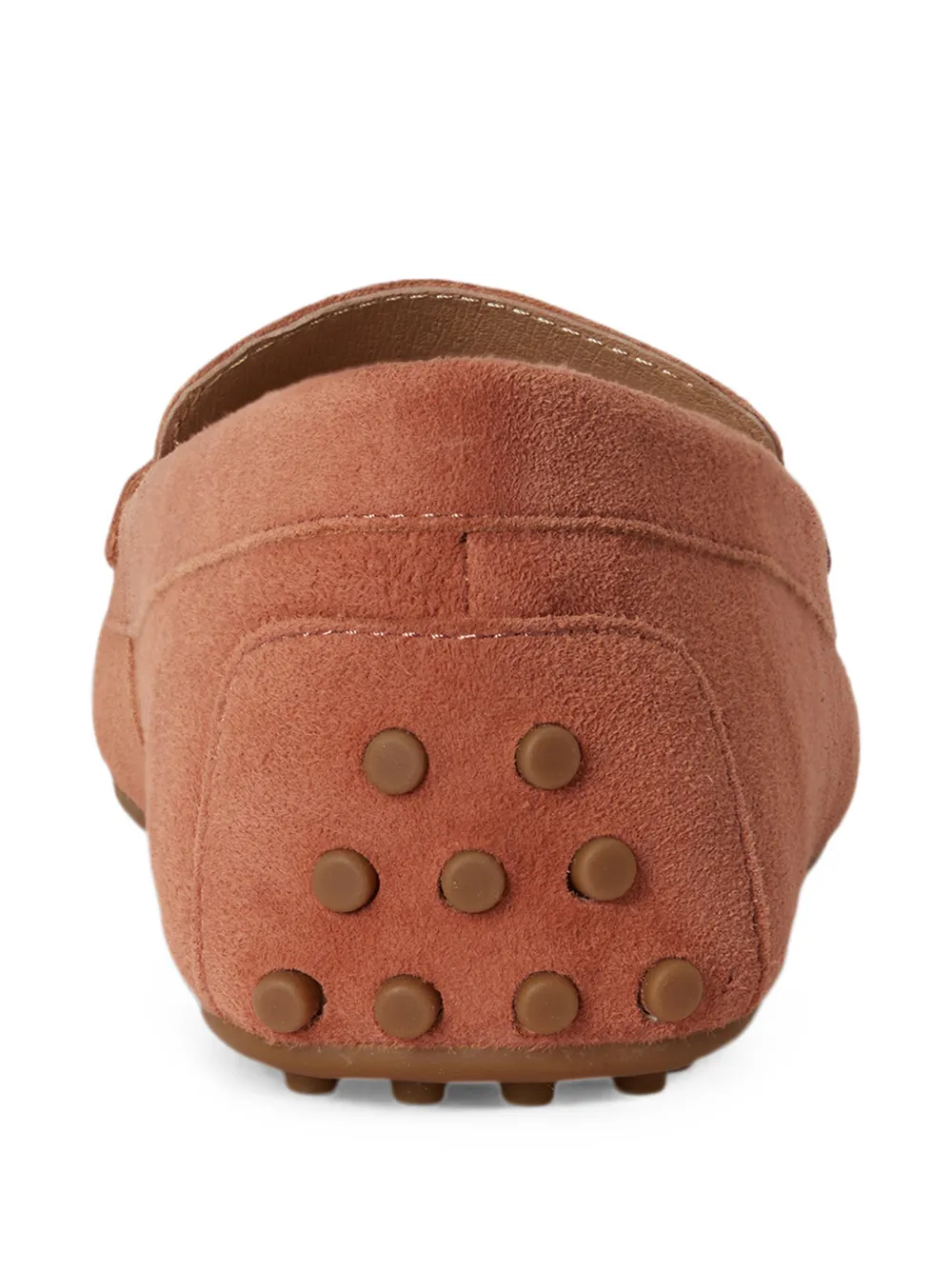 Lauren Ralph Lauren Barnsbury logo-plaque suede loafers Oranje