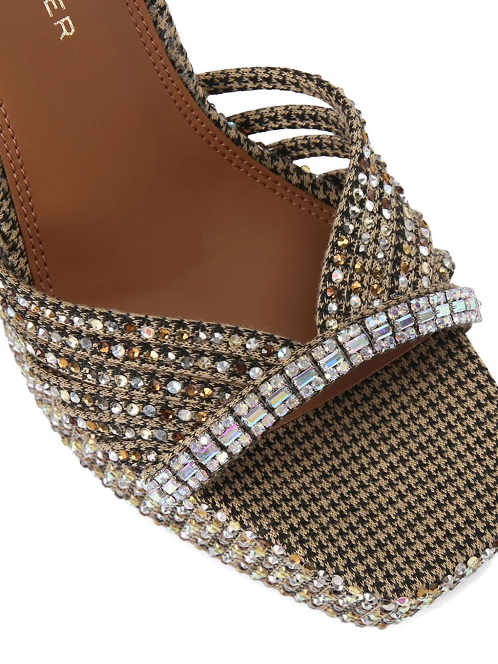 Kurt Geiger London crystal strap platform sandals Beige