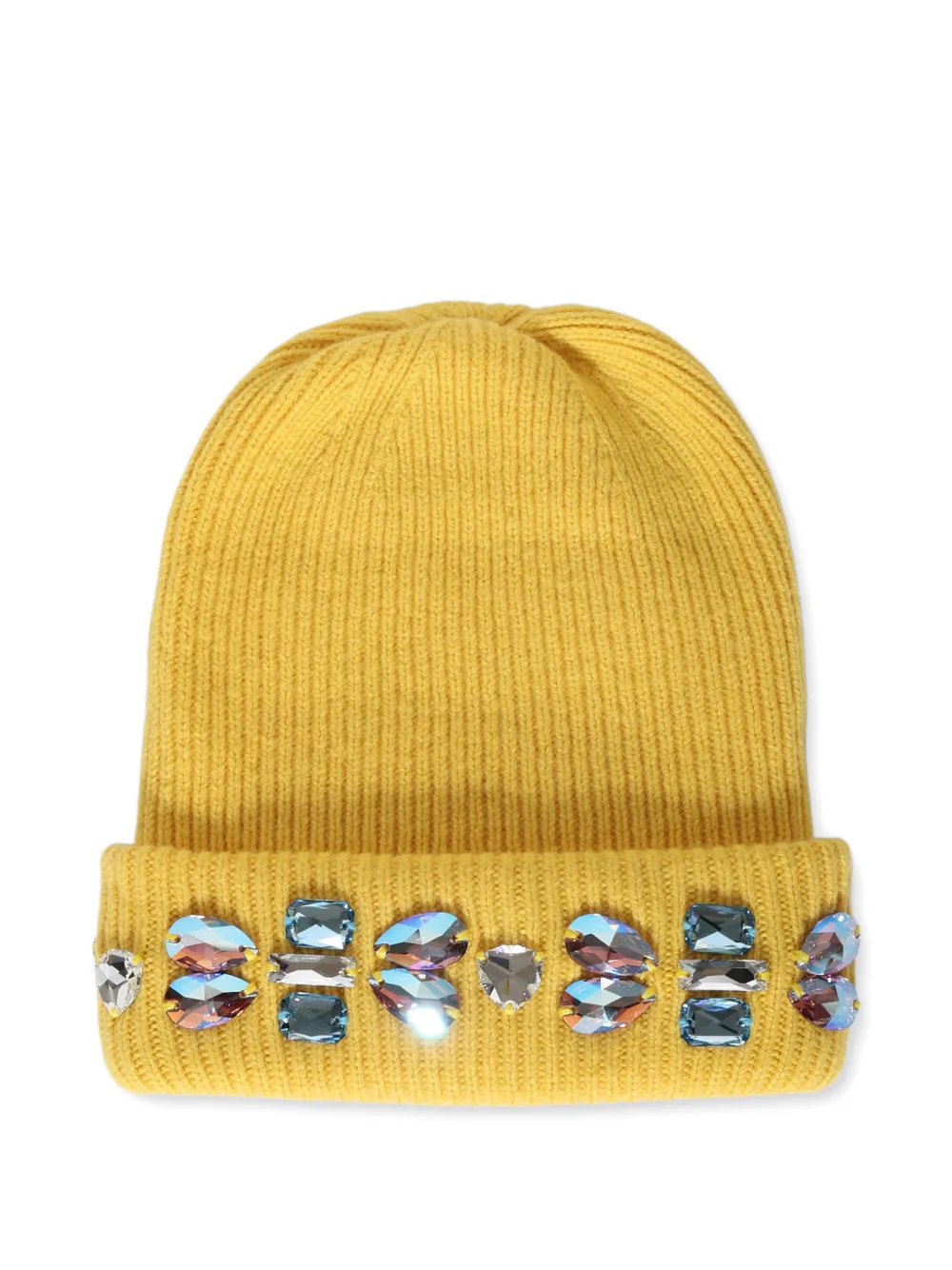 Melrose High crystal-embellished beanie hat - Giallo