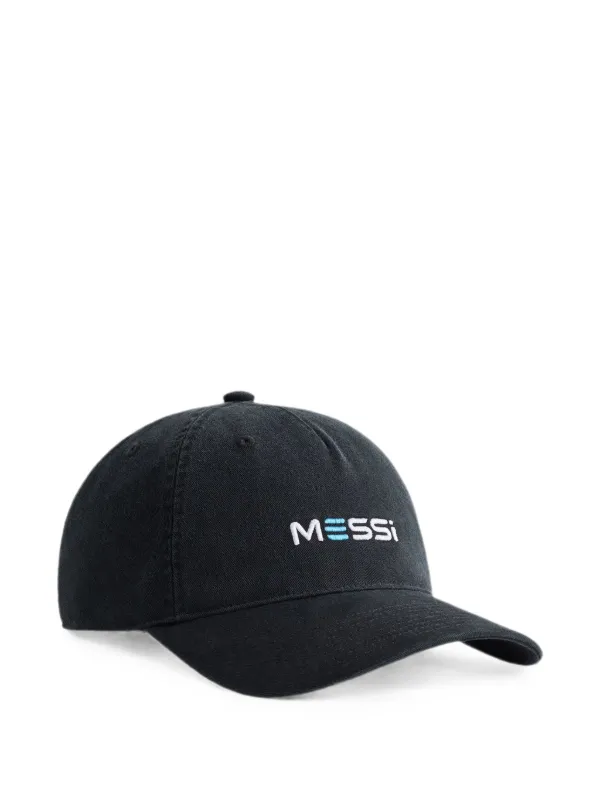 KITH x Adidas Messi logo-embroidered Baseball Cap | Black