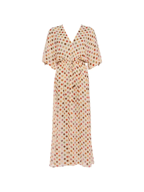 Eres Unexpected Long Dress in Multicolour