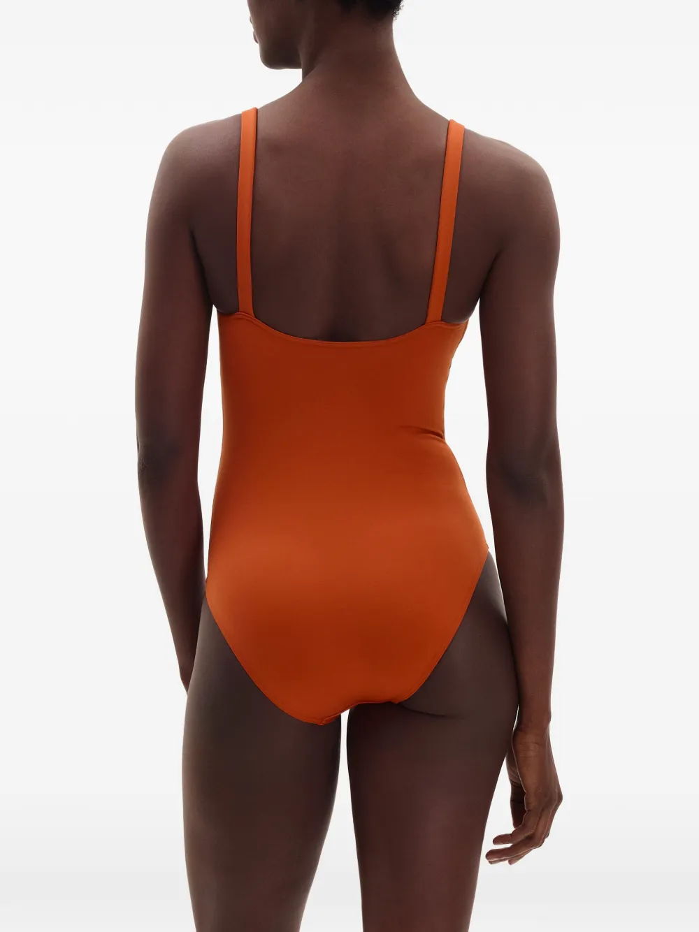 ERES Inspiring badpak met diepe ronde hals Oranje