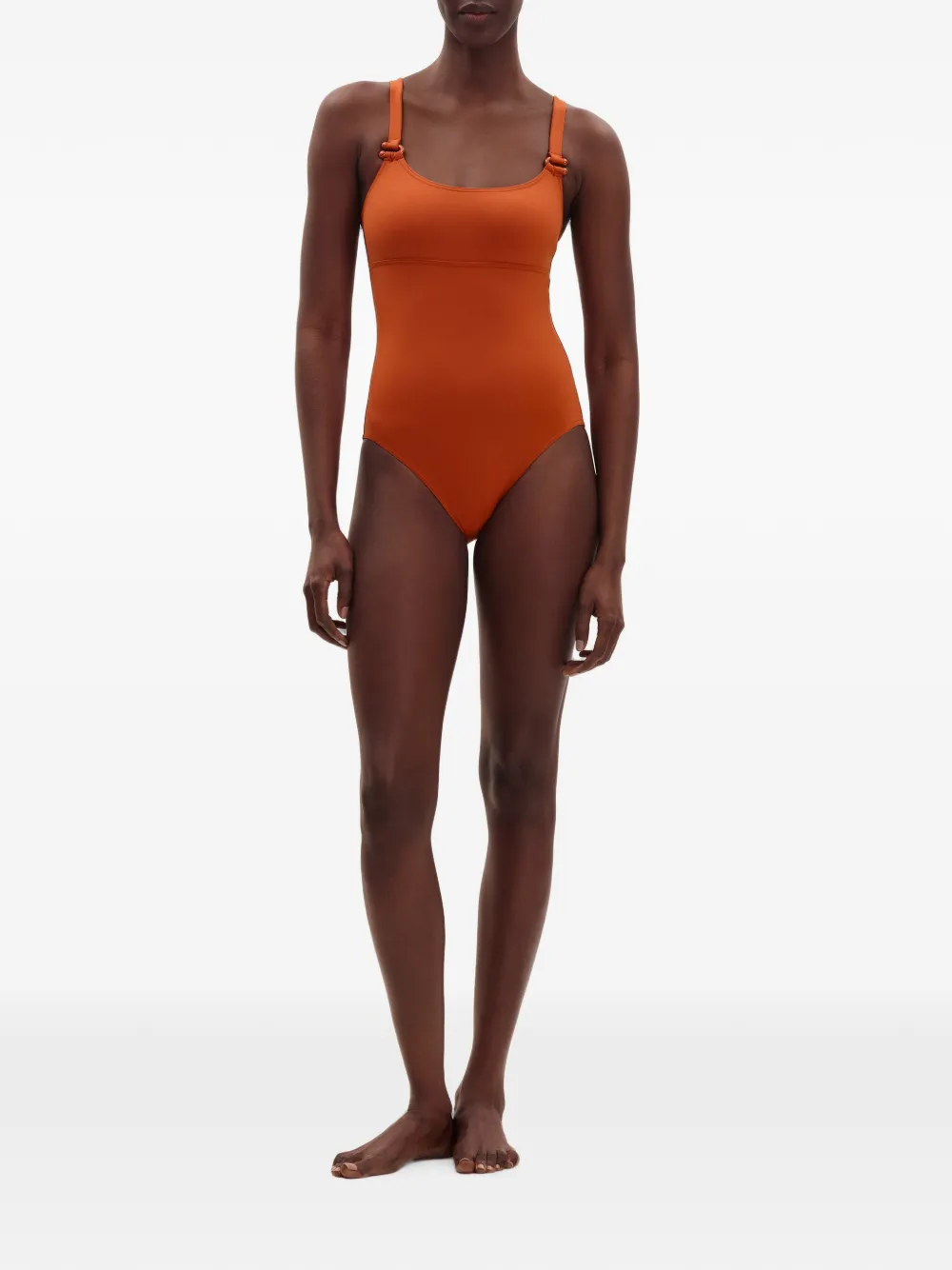ERES Inspiring badpak met diepe ronde hals Oranje