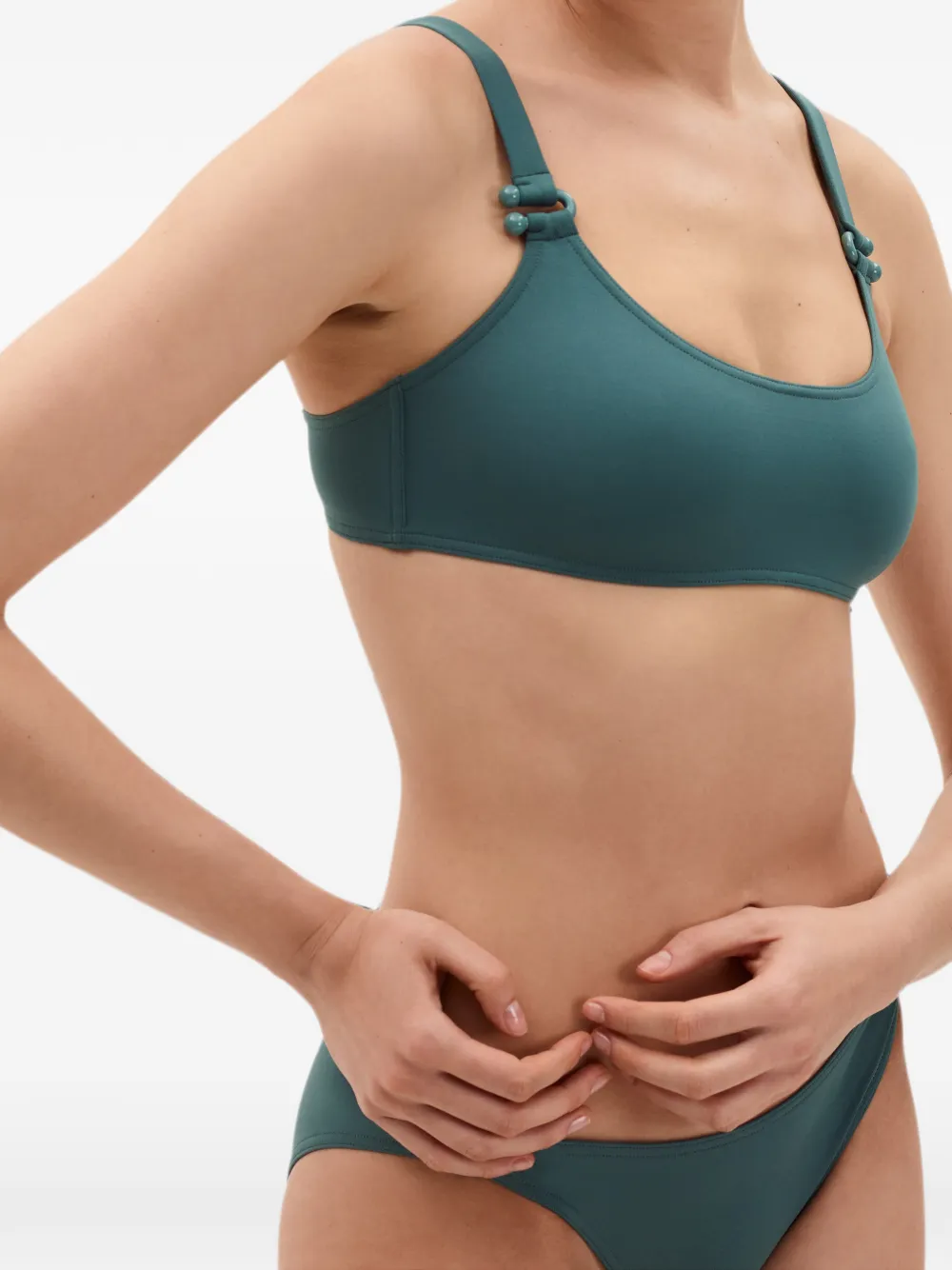 ERES Fearless cropped bikinitop Groen